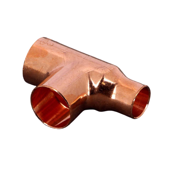 Teu redus, cupru, D 22 x 22 x 15 mm, 95130