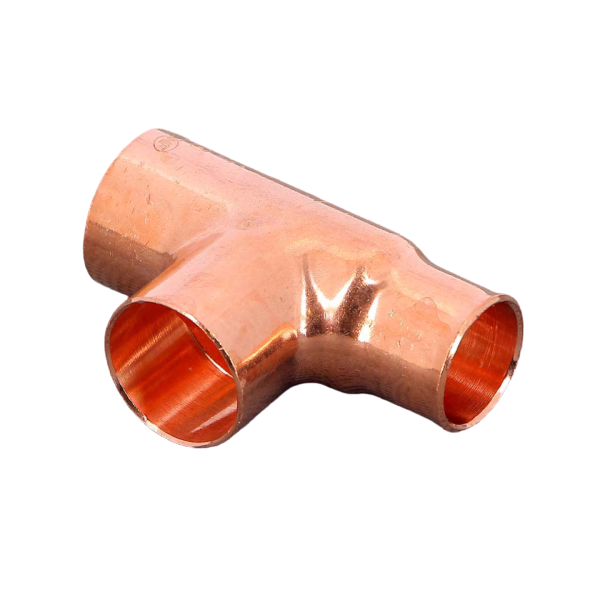 Teu redus, cupru, D 22 x 22 x 18 mm, 95130