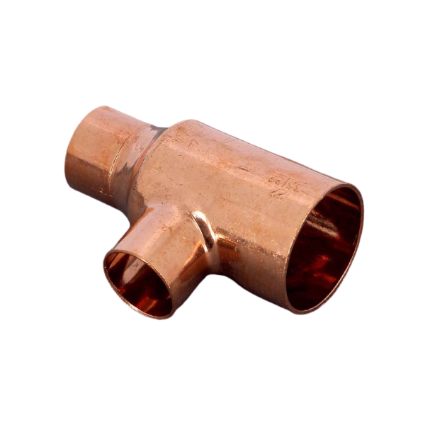 Teu redus, cupru, D 35 x 22 x 22 mm, 95130