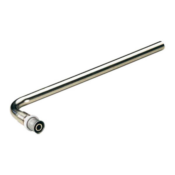 Tija cu cot pentru calorifere Tiemme, inox, L = 200 mm