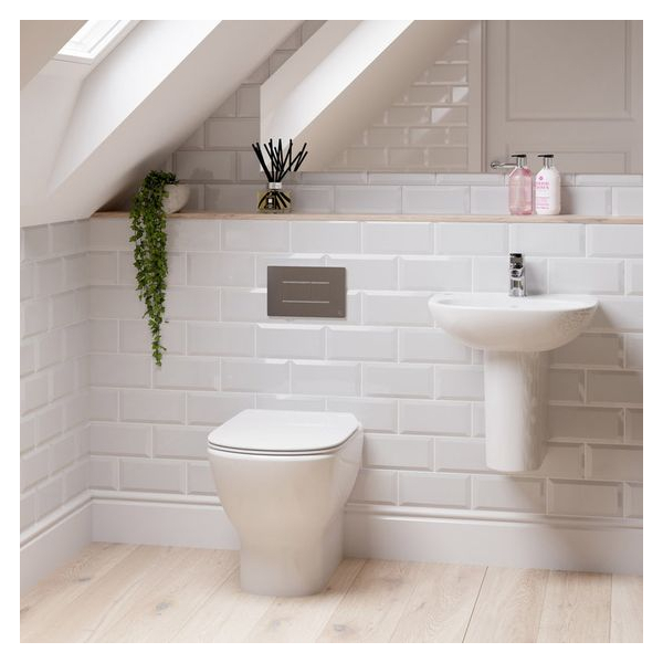 Vas WC Ideal Standard Tesi Aquablade T007701, alb, evacuare orizontala, montaj pe pardoseala