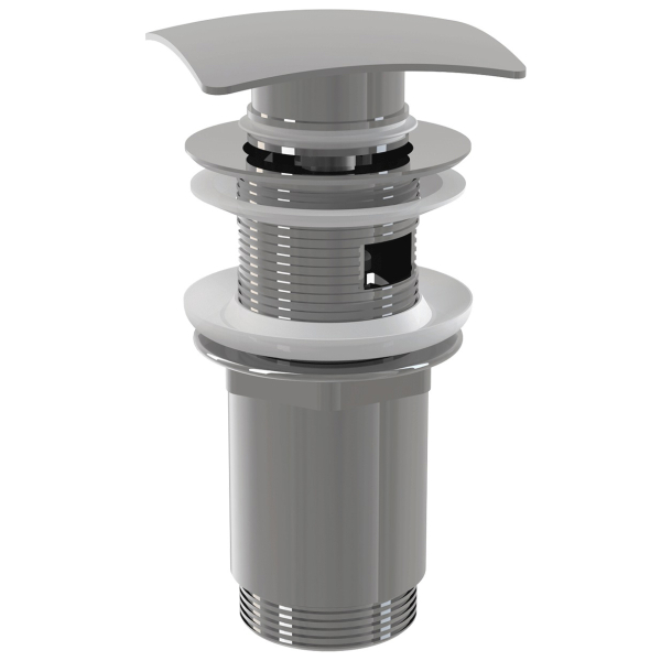 Ventil click - clack pentru lavoar, cromat, Alcadrain A393, cu preaplin, 5/4"
