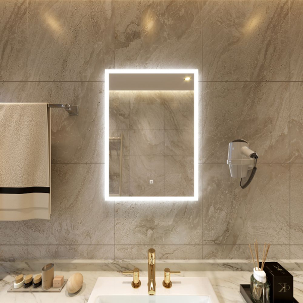 Oglinda, Sanotechnik, iluminare LED, 60 x 80 cm, ZI316