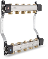 Distribuitor echipat KAN -therm, inox, filet interior, 4 cai, 1"
