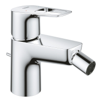 Baterie baie pentru bideu Grohe Bauloop 23338001, monocomanda, finisaj cromat, cu ventil