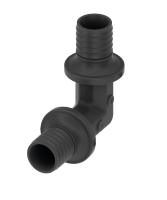 Cot cu manson alunecator dublu, PPSU, TECEflex, D 25 mm
