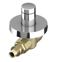 Robinet incorporabil cu manson TECEflex, tip sfera cu capac protectie, alama, D. 16 mm