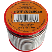 Aliaj pentru lipire cupru, Rothenberger, 3 mm, 250 g