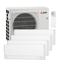 Aparat aer conditionat multisplit, Mitsubishi Electric AY, 1 x UE 35000 BTU, 3 x UI 9000 BTU, 1 x UI 12000 BTU, A++/A++, inverter, Wi-Fi, filtru aer, functie incalzire, dezumidificare, anti-mucegai, auto-curatare, I Save, mod auto-diagnosticare