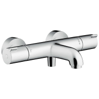 Baterie baie cu termostat pentru cada / dus, Hansgrohe Ecostat 1001CL 13201000, montaj aplicat, finisaj cromat
