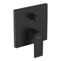 Baterie baie incastrata, pentru cada/dus, Hansgrohe Vernis Shape, monocomanda, finisaj negru mat
