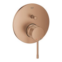 Baterie baie incastrata pentru cada / dus, Grohe Essence 24058DL1, montaj incastrat, monocomanda, finisaj cupru