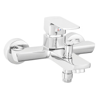 Baterie baie, pentru cada/dus, Ferro Alba VerdeLine BLB1VL, monocomanda, montaj aplicat, finisaj cromat