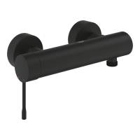 Baterie baie pentru dus, Grohe Essence 25252KF1, montaj pe perete, monocomanda, finisaj negru mat