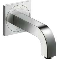 Baterie baie pentru lavoar, cu senzor, Axor Citterio 39117340, montaj incastrat, electronica, finisaj negru crom periat
