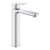 Baterie baie pentru lavoar Grohe Cubeo 1017290000, 3/8”, marimea XL, monocomanda, cartus ceramic, finisaj cromat