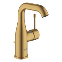 Baterie baie pentru lavoar, Grohe Essence 23462GN1, marime M, montaj stativ, monocomanda, finisaj auriu mat, ventil inclus