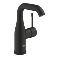 Baterie baie pentru lavoar, Grohe Essence 24176KF1, marime M, montaj stativ, monocomanda, finisaj negru mat