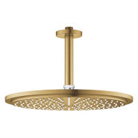Cap dus fix Grohe Rainshower Cosmopolitan 310 26067GN0, auriu mat, 1 functie, sistem anticalcar