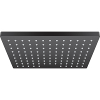 Cap dus fix Hansgrohe Vernis Shape 26281670, negru mat, 1 functie, sistem anticalcar