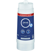 Cartus filtrare apa Grohe Ultrasafe 40575002, pentru sistem filtrare, filtrare bacterii/micropasticele/clor > 1 micron, imbunatatirea gustului si mirosului