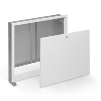 Caseta metalica pentru colectori/distribuitori, pentru incalzire in pardoseala cu agent termic, montaj incastrat, KAN-therm SPE-1, 435 x 575 x 110 mm