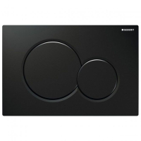 Clapeta actionare rezervor WC incastrat, Geberit Sigma 01 115.770.DW.5, negru lucios