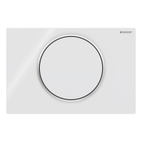 Clapeta actionare rezervor WC incastrat, Geberit Sigma 10 115.758.KJ.5, alb + cromat