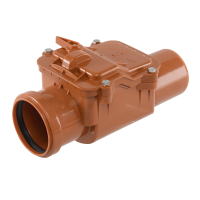 Clapeta PVC sens unic, cu inel, D 160 mm