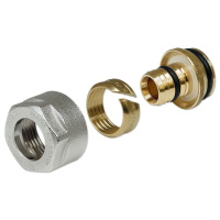 Conexiune Purmo Eurocon, pentru incalzire in pardoseala cu agent termic, alama, 17 x 2, 3/4"