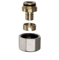 Conexiune Rbm Euroconus, pentru incalzire in pardoseala cu agent termic, alama, 16 x 2, 3/4"