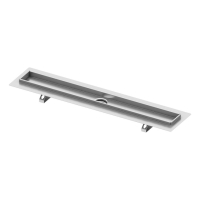 Corp rigola dus Tece Drainline, drept, 100cm, 601000