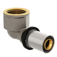 Cot presare FAZ4E34F26A000E0 Purmo Cleverfit, pentru sisteme de incalzire, alama, filet interior, D 26.3 mm x 3/4"
