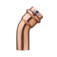 Curba cupru sertizare, 45 grade, interior-exterior, D18 mm, 9040