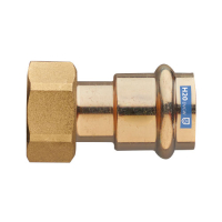 Semiolandezul drept sertizare, cupru, interior-interior, 15 mm x 3/4"