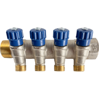 Distribuitor cu robinet, 4 x 1", NTM 21604B