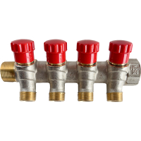Distribuitor cu robinet, 4 x 3/4", NTM 21604R