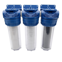 Filtru apa Water Systems 10, triplu corp, 1"