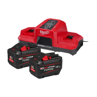 Incarcator rapid + 2 acumulatori 12 Ah, Milwaukee M18 FB12 4932492651, Li-Ion, 18 V