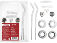 Kit calorifer aluminiu Ferro ZGG2B, alb, 11 elemente