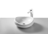 Lavoar pe blat Roca Urbi 45 cm, rotund, fara orificiu pentru baterie, A327225000