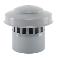 Piesa de capat PP, pentru coloana ventilatie, D 110 mm