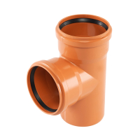 Ramificatie PVC cu inel, D 110 x 110 mm, 87 grade