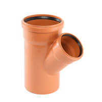 Ramificatie PVC cu inel, D 160 x 110 mm, 45 grade