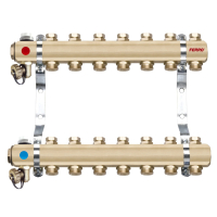 Distribuitor echipat Ferro, alama, filet interior, 4 cai, 1"
