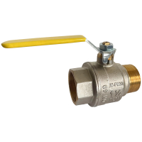 Robinet bila gaz, Ntm Elios, filet interior - exterior, maneta aluminiu, D 1 1/2"