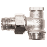Robinet calorifer retur, Herz RL-1, 1374801, alama, filet exterior, 1/2"
