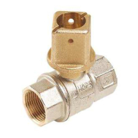 Robinet de concesie cu bila Tiemme Uragano, alama, filet interior-interior, 3/4"