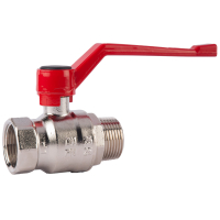 Robinet de inchidere cu bila Herz, alama, filet interior - exterior, DN 40 mm, 1 1/2", PN25, actionare maneta