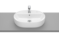 Lavoar pe blat Roca The Gap 55x40cm, oval, cu orificiu pentru baterie, A3270Y0000